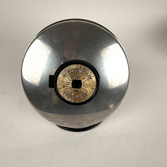 Vintage Wonder Ware 8 in Stainless Saucepan Temp-Tone Replacement **Lid Only** - Picture 1 of 5